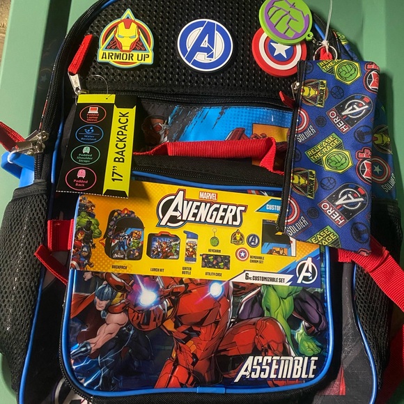 Marvel Avengers Black and Red Backpack - Picture 1 of 1